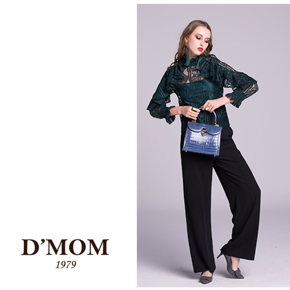 Pre-Order D’MOM HebillaNile CrocodileBelly handbag